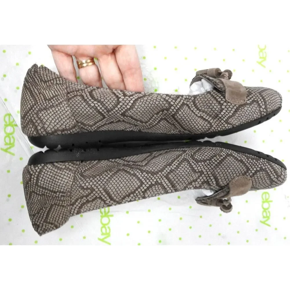 Sabrinas London women's size 39 8 M ballet flats slip on comfort shoes leather b